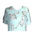 thumbnail image 3 of Claudel Robe de Nuit Adaptative pour Femmes, Aqua Floral, S/M, 3 of 5
