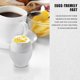 thumbnail image 3 of Mini Cute Steamed Egg Cup for Microwave Oven, Convenient and Nutritious Breakfast Boiled Egg Cup, 2 white, 3 of 5