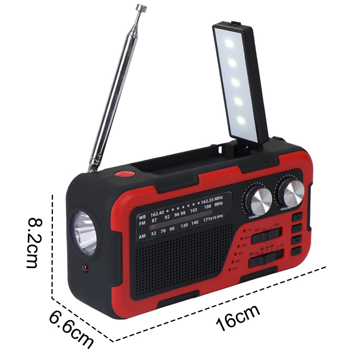 Emergency Weather Radio  Portable with Solar Charging, Hand Crank, AM/FM/NOAA Weather Radio Cccanaooolceie