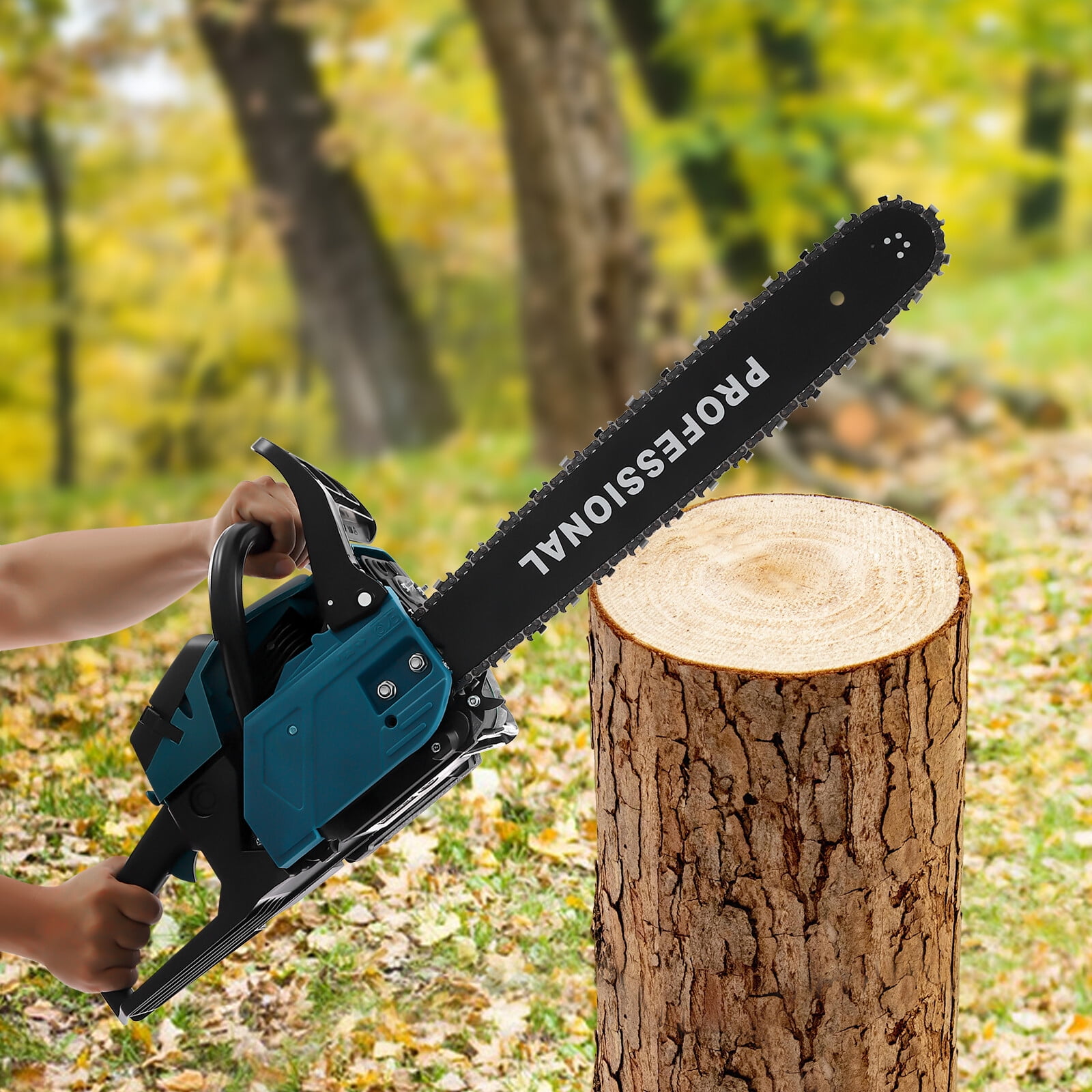 Gas-powered Chainsaw 58CC Gasoline Chainsaw Chainsaw Cutting Wood Gas Sawing for Forest Harvesting, Cutting Wood, Pruning Branches, Gardening.