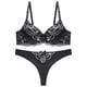 thumbnail image 3 of Conjunto de sujetador de tanga grande de encaje sexy y seductor personalizado para mujer, 3 of 5