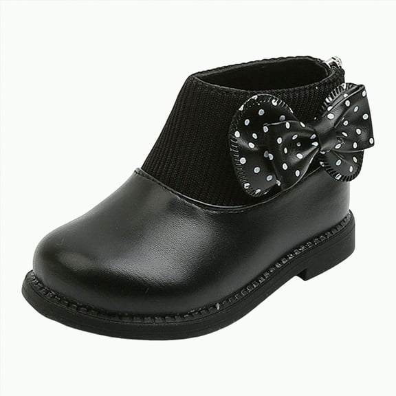 HCNTES Kids Ankle Boots Boys Girls Lace-Up Outdoor Comfort Work Boots(6,Black-d1)