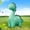 Green, variant on RKSTN Educational Products Children's Inertial Stretching Long Neck Dinosaur Parent Child Baby Toy