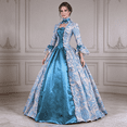 thumbnail image 5 of UPPADA Renaissance Costume for Women Lace up Regency Ball Gowns Long Sleeve Medieval Corset Dresses Ladies Vintage Halloween Costumes,M, 5 of 7