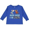 thumbnail image 3 of Inktastic Moo Moo I'm 2 with Cute Holstein Cows Boys or Girls Long Sleeve Toddler T-Shirt, 3 of 5