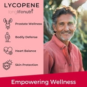 LongLifeNutri Lycopene 50mg, Natural Tomato Extract, 180 Veg Capsules