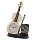 thumbnail image 1 of Reloj Despertador De Violín, Función De Sacapuntas De Lápiz De Moda Retro, 1 of 7