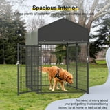 Large Dog Crate Heavy Duty Dog Kennel Outdoor Dog Playpen w/ Waterproof ...