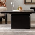 thumbnail image 5 of Square coffee table set in black - Easy to assemble and maintain, suitable for family use, 5 of 6