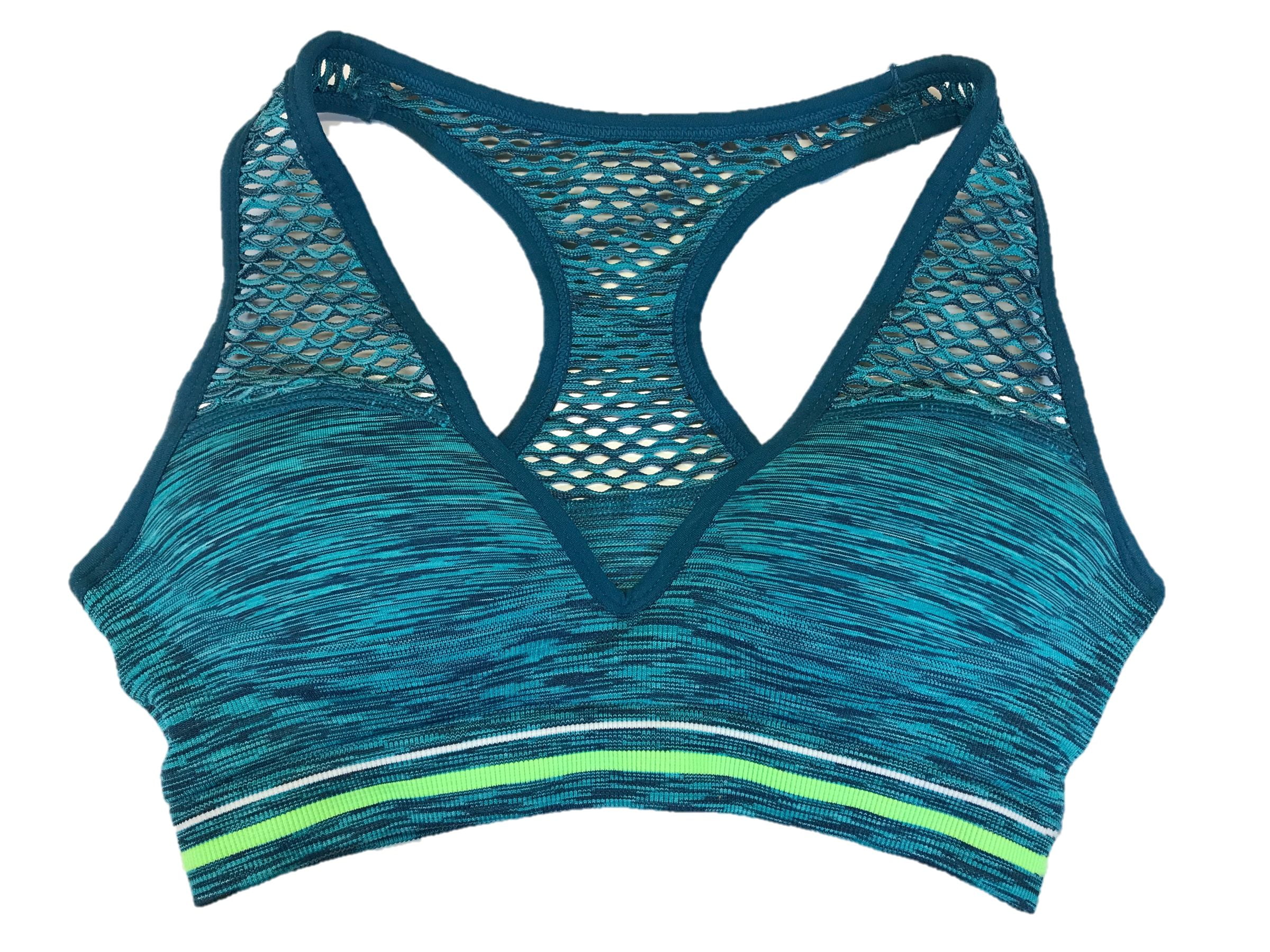 VICTORIA SECRET PINK blue sports bra in good