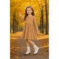 thumbnail image 5 of Lanbubble Toddler Girls Long Sleeve Dresses 2 Pack A-Line Casual Play Dresses 5-6Y, 5 of 8