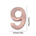 thumbnail image 3 of Modern House Numbers Mailbox Numbers 0-9 Self-Adhesive Street Door Home Address Metal Numbers For Outside Or Inside Signs Easy Install, 3 of 9