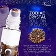 thumbnail image 2 of Blossom Zodiac Sign Vanilla Scented Moisturizing Roll-On Lip Gloss with Crystals, Made in USA, 0.20 fl. oz./5.9ml, Capricorn, 2 of 6