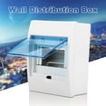 thumbnail image 4 of Consumer Circuit Breaker Box, 4-6 Ways Distribution  Box Plastic Transparent Window Consumer Unit  Mount for Home Hotel 7x5.3x2.9in White + Blue, 4 of 8