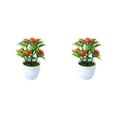 thumbnail image 3 of Guardoinrt Choose Favorite Colors Fake Potted Plants Designed For Any Room Artificial Plant orange 2Set, 3 of 6