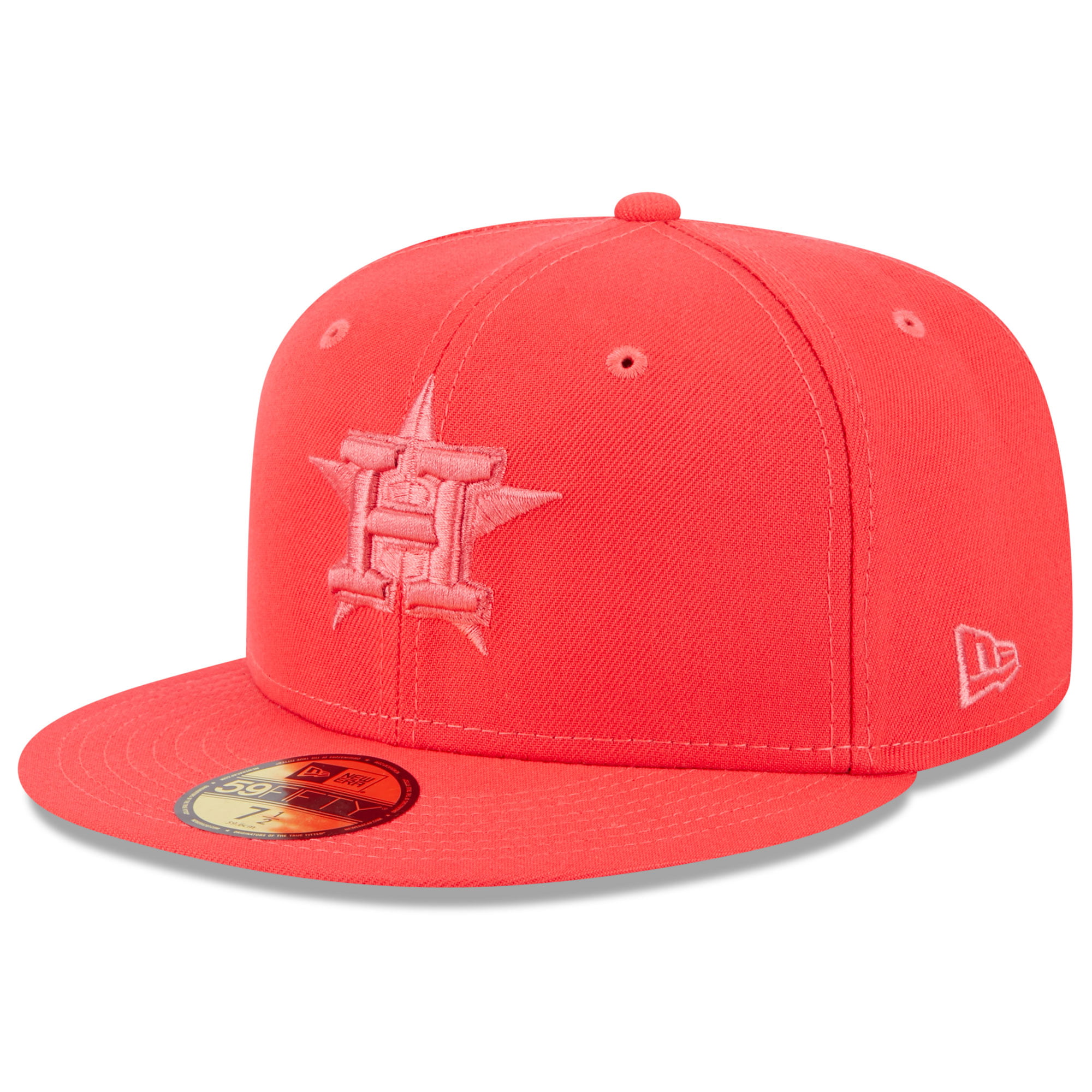 Men's New Era Red Houston Astros 2023 Spring Color Basic 59FIFTY Fitted ...