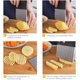 thumbnail image 2 of Cuchillo de hoja corrugada, 2 piezas Cortador de papas fritas corrugado de acero inoxidable, Cortador de verduras corrugado para cocina Herramienta para papas fritas, frutas, verduras, zanahorias, 2 of 5