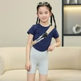 thumbnail image 4 of Girl Shorts Kids Girls Summer Thin Breathable Solid High Waist Stretch Shorts Leggings Toddler Shorts GY1 9 Years-10 Years, 4 of 4