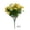 #6 Yellow【2x Artificial Flowers】, variant on Artificial Violet Bouquets, Artificial Eucalyptus Floral Stems for Garden Decor, Realistic Plastic Flower Bundles for Vases and Window Boxes, 2 Pieces, SouMaox