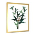 thumbnail image 2 of Designart 'Ancient Green Leaves Plants VIII' Traditional Framed Art Print, 2 of 4