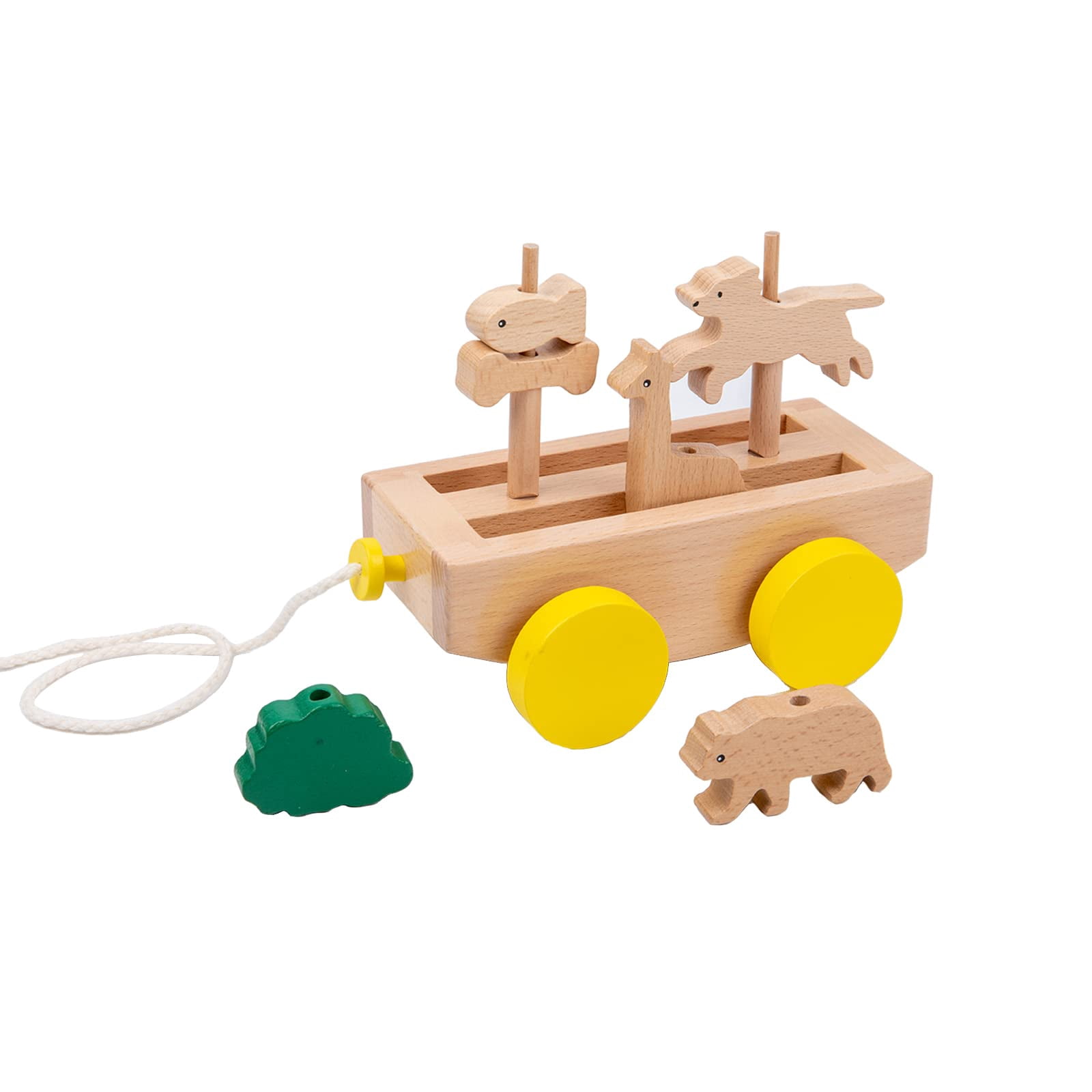 a11　くるくるフォージントイセット　バードトイ　難易度高め⭐⭐　止まり木 Hape, Walk-A-Long Crocodile Wooden Pull Along Toy, for Baby