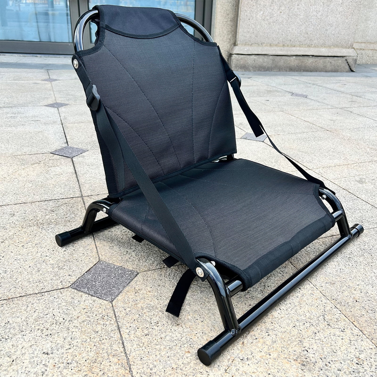 Portable Kayak Seat Adjustable Frame 150kg Capacity Aluminum Alloy Quick-Dry Mesh for Water Sports