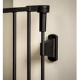 thumbnail image 5 of Regalo Deluxe Home Accents Puerta de seguridad ancha, 74.5" W x 28" H, incluye 4 soportes de pared, negro, 5 of 5