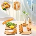 thumbnail image 5 of Lifellery Bamboo Number Charcuterie Board, 30 40 50 60 Bamboo Refillable Food Fruit Platter Charcuterie Board, Family Birthday Party Decoration (50), 5 of 8