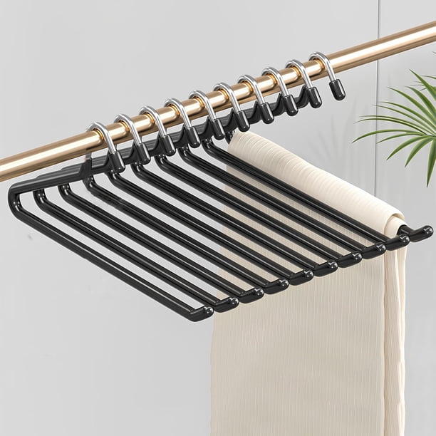 Perchas metálicas antideslizantes Zhivalor para pantalones (10 uds)