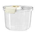 thumbnail image 4 of Contenedor de alimentos, Contenedor de almacenamiento de arroz, Dispensador de arroz Cubo de granos, Contenedor de almacenamiento de arroz, Contenedor claro y blanco y 7.5kg Soledad  Contenedor de almacenamiento de arroz, 4 of 10