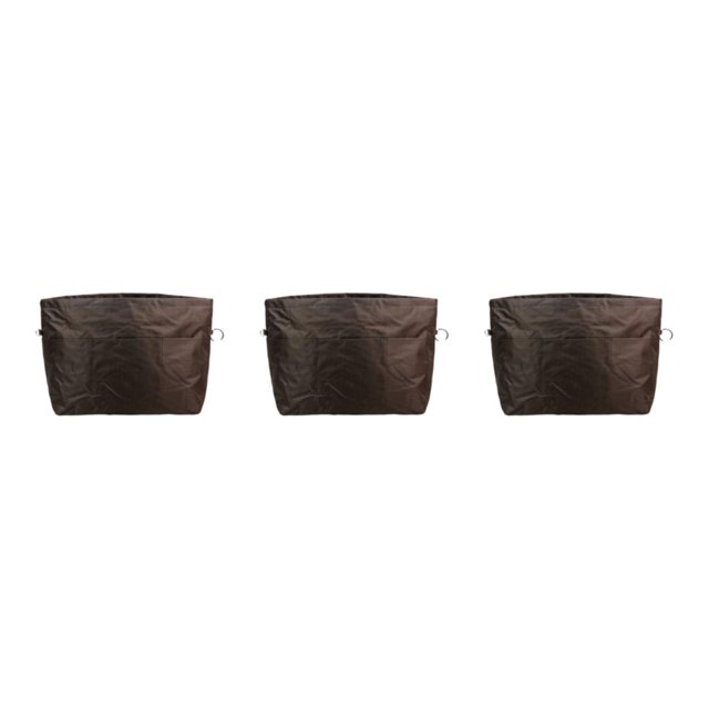 Sonducket Inserte el bolso con cierre de cremallera y llavero para un fácil acceso Bolsa de forro expandible Café impermeable y alto 32 * 14 * Type1 NO1
