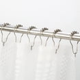 thumbnail image 3 of Rungopro Shower Curtain Hooks, Sliver Shower Curtain Hooks, Shower Hooks for Shower Curtain, Decorative Shower Curtain Hooks Rust Proof Stainless Steel Shower Curtain Hooks Set of 12, 3 of 7