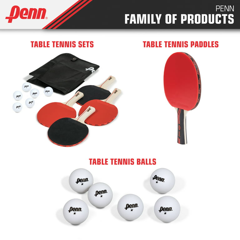 Penn Pro Table Tennis Balls, 40 mm, Orange, 6 Count - Walmart.com