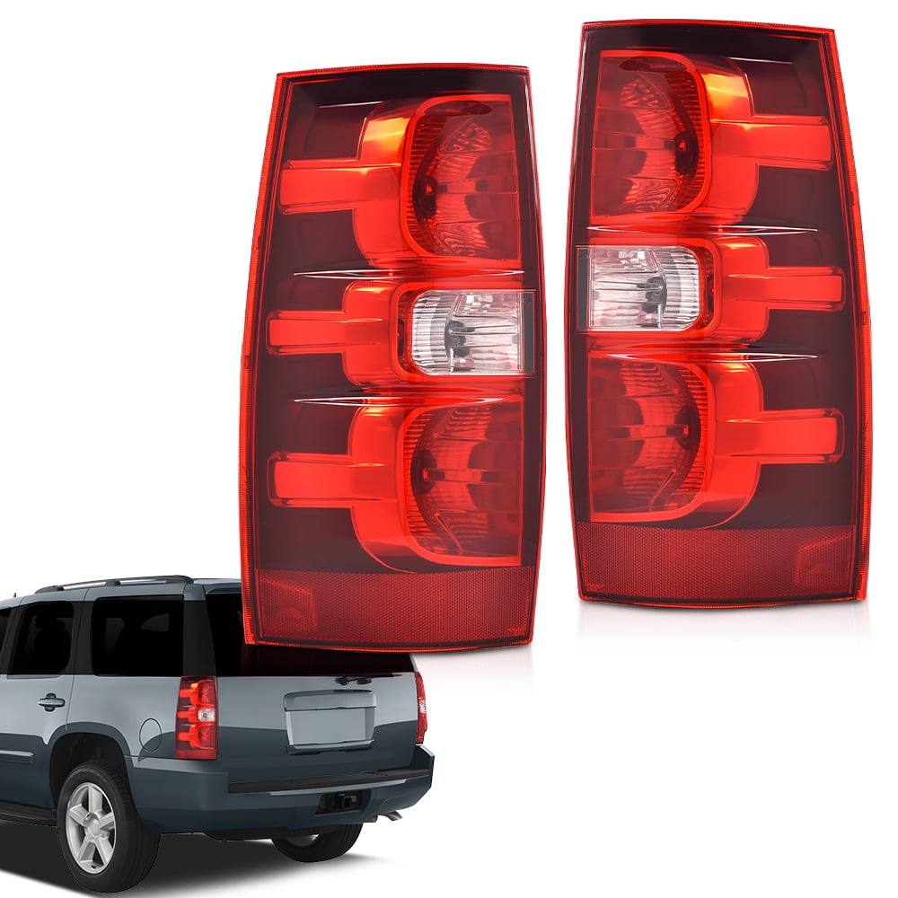 CROSSDESIGN Tail Light Fit for 2007-2014  Chevrolet Tahoe Suburban 1500 2500