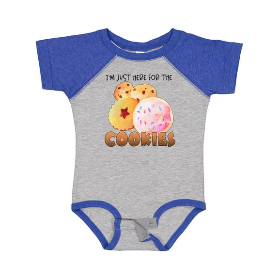 Inktastic I'm Just Here for the Cookies Boys or Girls Baby Bodysuit