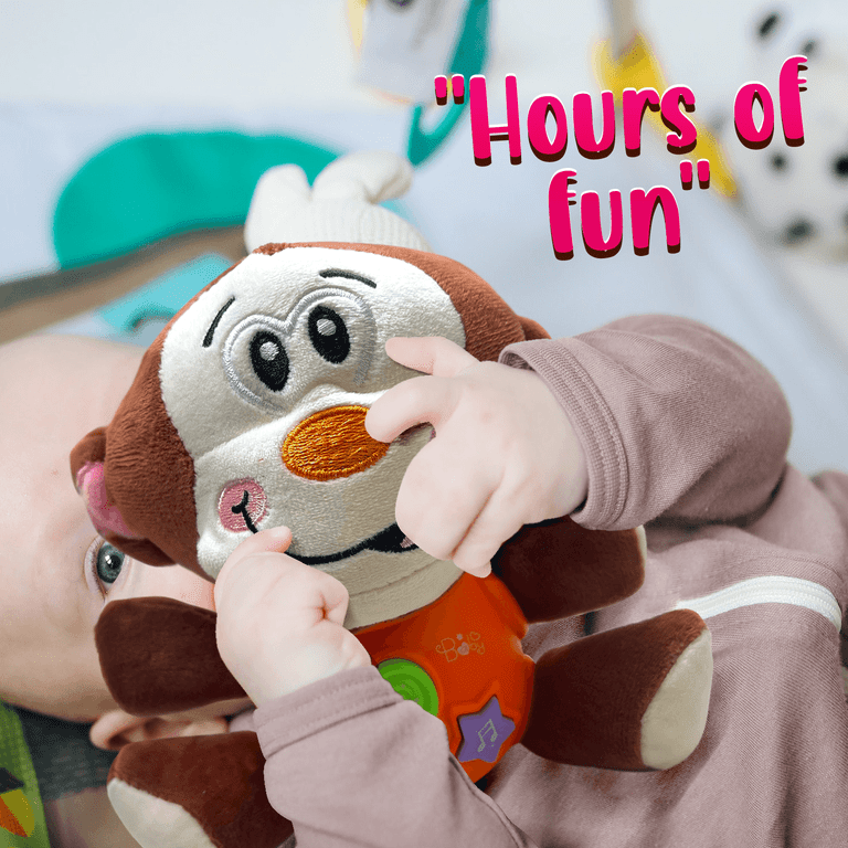 Yayle Plush Monkey Baby Toys Sing Laugh And Learn Smart Stages