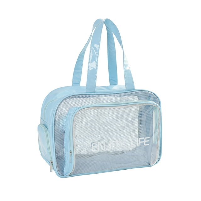 EGNMCR Pool Accessories, Sports & Outdoors Beach Bags Sandproof Dry And Wet Separation Swimming Bag Mesh Beach Bag For Swim Pool Bag Beach Tote Bag Grocery Storage Net Bag Beach pocket