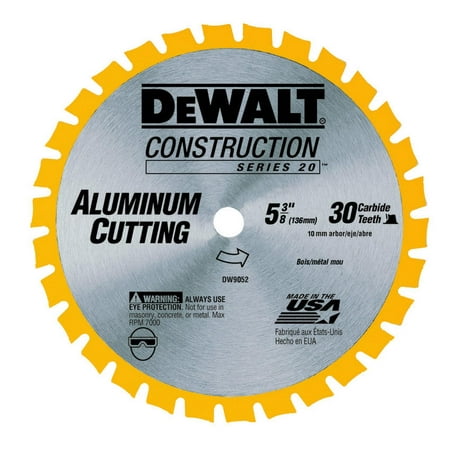 UPC: 0028874090521 | DEWALT DW9052 Circular Saw Blade  5-3/8 in Dia  10 mm Arbor  30-Teeth  Carbide Cutting Edge