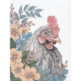 thumbnail image 3 of Norman, Michele 12x14 Black Modern Framed Museum Art Print Titled - Hen in the Garden, 3 of 5