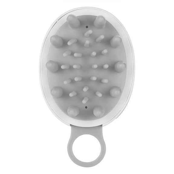 Bienvenido Silicone Shampoo Massage Brush Hair Scalp Cleaning Washing Shower Comb (Black)