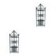 thumbnail image 3 of Vogacara Estante de vino triangular, regalo para niños, juego de soporte de vino, Mini decoraciones para el hogar, suministro decorativo para Negro 2piezas, 3 of 6