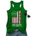 thumbnail image 5 of 250th Anniversary Tank Top for Women 1776-2026 - We the People Vintage Distressed American Flag Scoop Neck Sleeveless Tee - Patriotic Independence Day Graphic Top Green S, 5 of 7