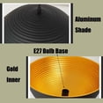 thumbnail image 5 of Simple Semicircle Metal Pendant Lamp for Dining Room, Retro Industrial Style Dome Pendant Light Fixture for Kitchen Island, Vintage Rustic Farmhouse Pendant Lighting for Bedroom, 5 of 7