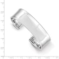 thumbnail image 2 of 14k White Gold 18.5mm Cuff Bangle Bracelet, 2 of 6