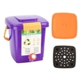 thumbnail image 4 of Zorion Kitchen Compost Bucket Waste Container Multifunction Thickened Handle Durability Easy to Move Stylish Compost Bin Garbage Bin, 4 of 9