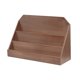 thumbnail image 2 of Soporte para tarjetas de felicitación, portatarjetas de madera, práctico estante de escritorio para tarjetas, soporte para tarjetas para tiendas, Marrón, 2 of 8