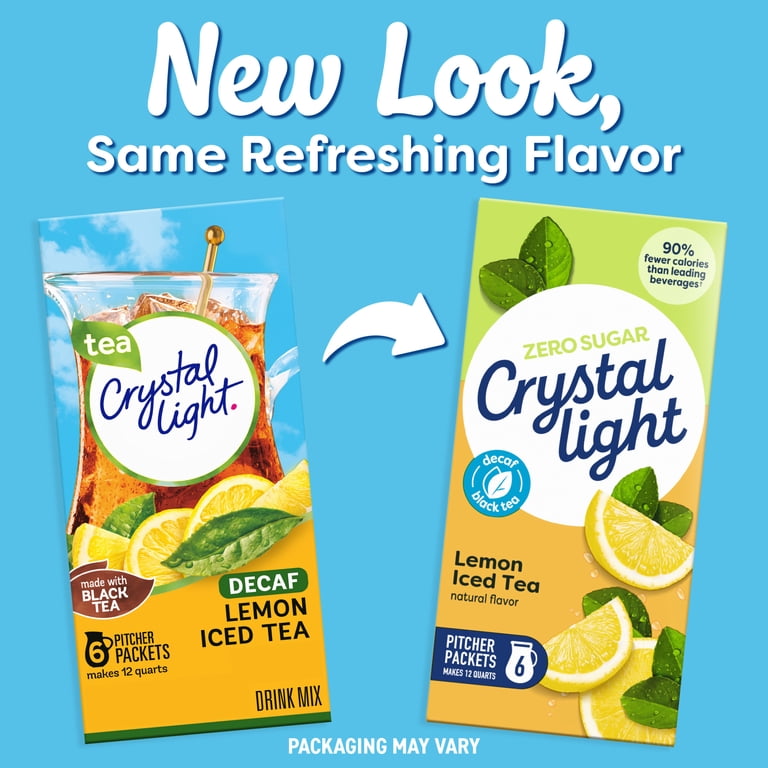 2 pack) Crystal Light Drink Mix, 6 Pitcher Packets, for Flavorful