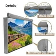 thumbnail image 6 of HOMEYA Outdoor TV Cover LED Flat Screen Television Protector Universal Weatherproof Waterproof Universal, Gray, Fits 52" - 55", 6 of 10
