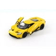 thumbnail image 2 of Diecast Car w/Trailer - 2017 Ford GT, Yellow - Welly 24082WYL - 1/24 scale Diecast Model Toy Car, 2 of 3