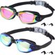 thumbnail image 1 of Chenchen Kids Swim Goggles,2 Pack Anti-Fog Leak Proof Kids Swimming Goggles,Anti-UV Clear Vision Glasses for Children Age 3-14, 1 of 1